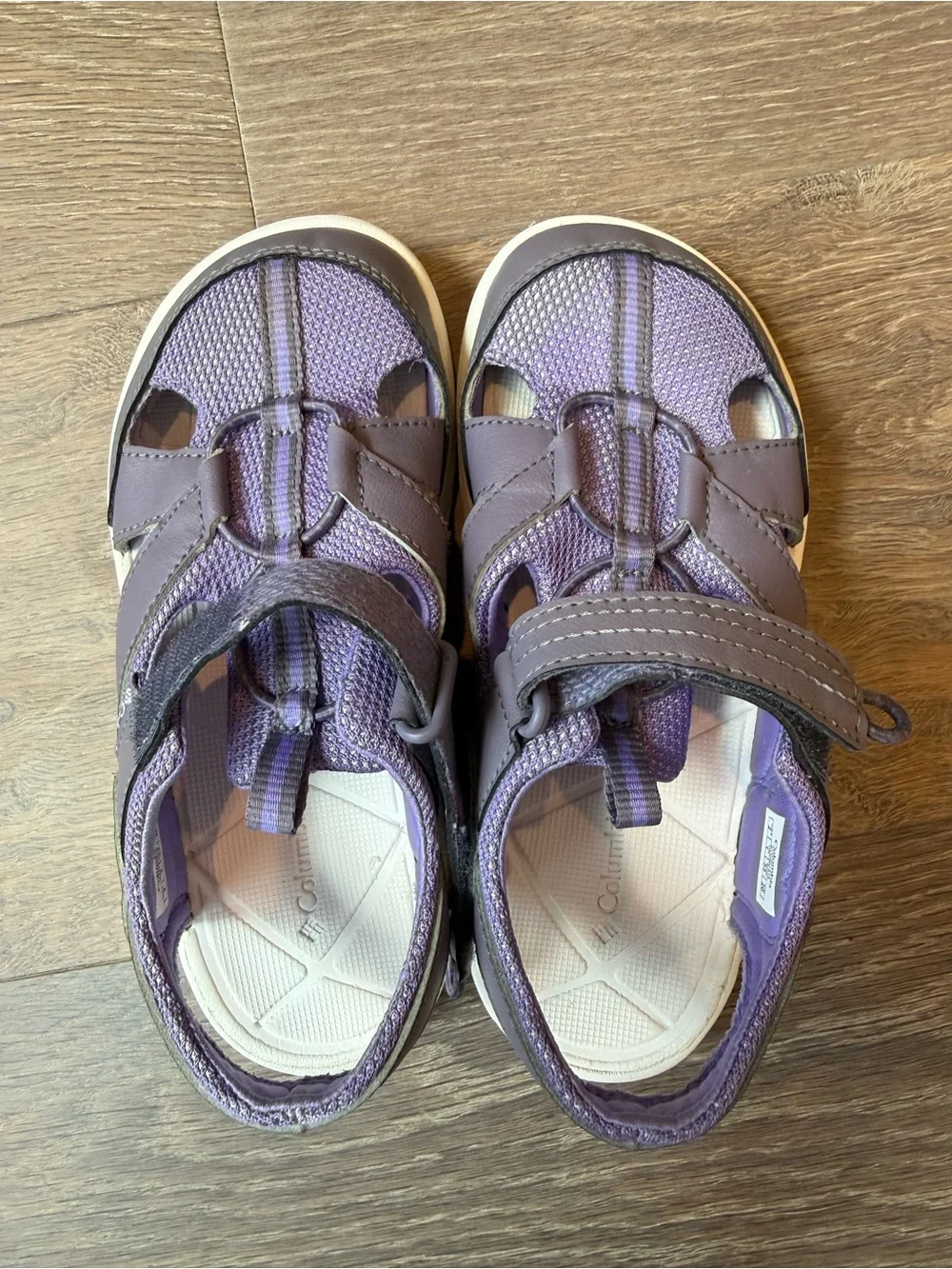 Columbia Kids' Purple Sport Sandals size 2 big girls